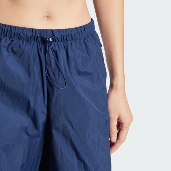 adidas 3-Stripes Woven Parachute Pants Black XS Womens Product Image