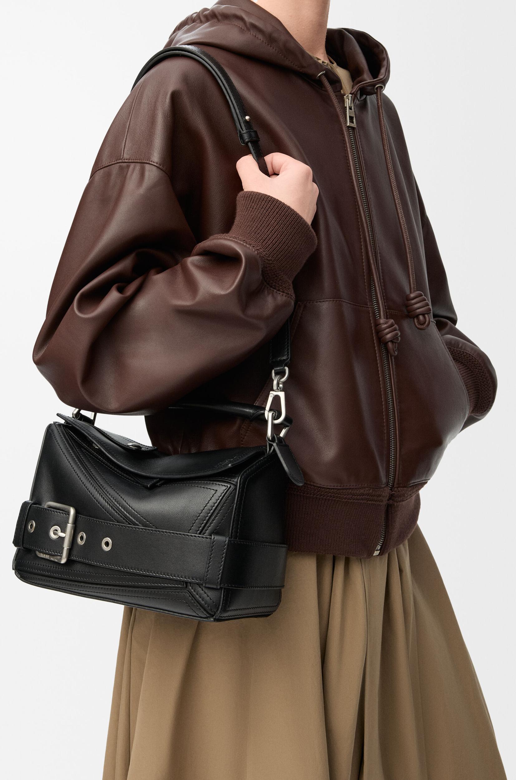 Small Puzzle Biker bag in shiny calfskin Product Image