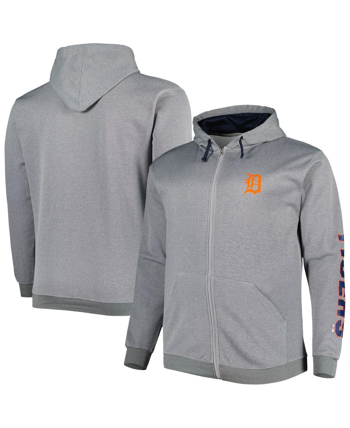 Mens Profile Ash Detroit Tigers Big & Tall Pullover Hoodie Product Image