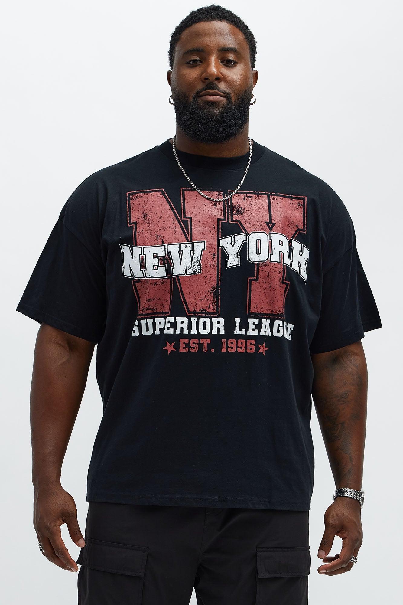 NYC Superior League Est 1995 Oversized Short Sleeve Tee - Black Product Image