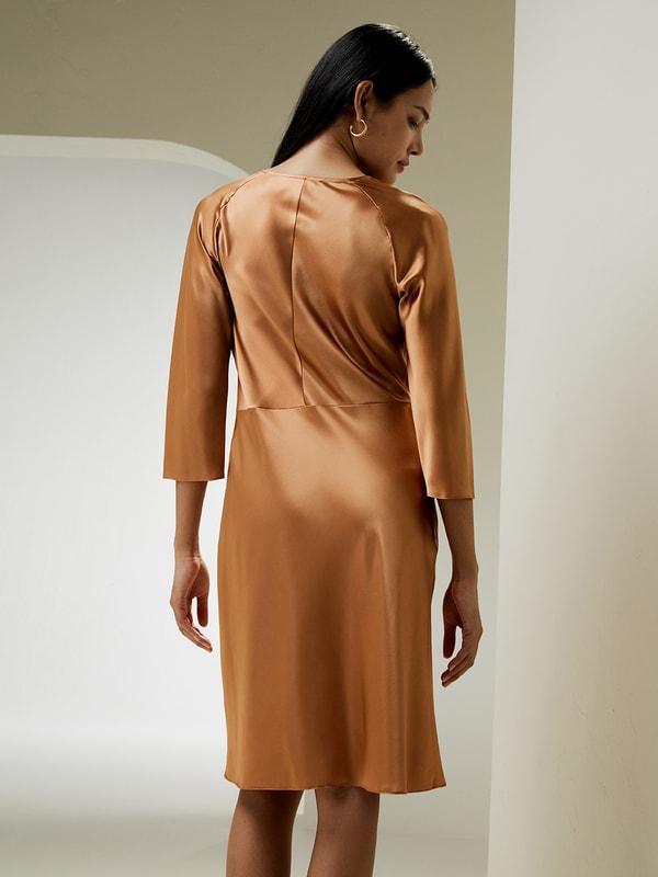 LILYSILK X MIM Bracelet Sleeve Midi Dress Product Image