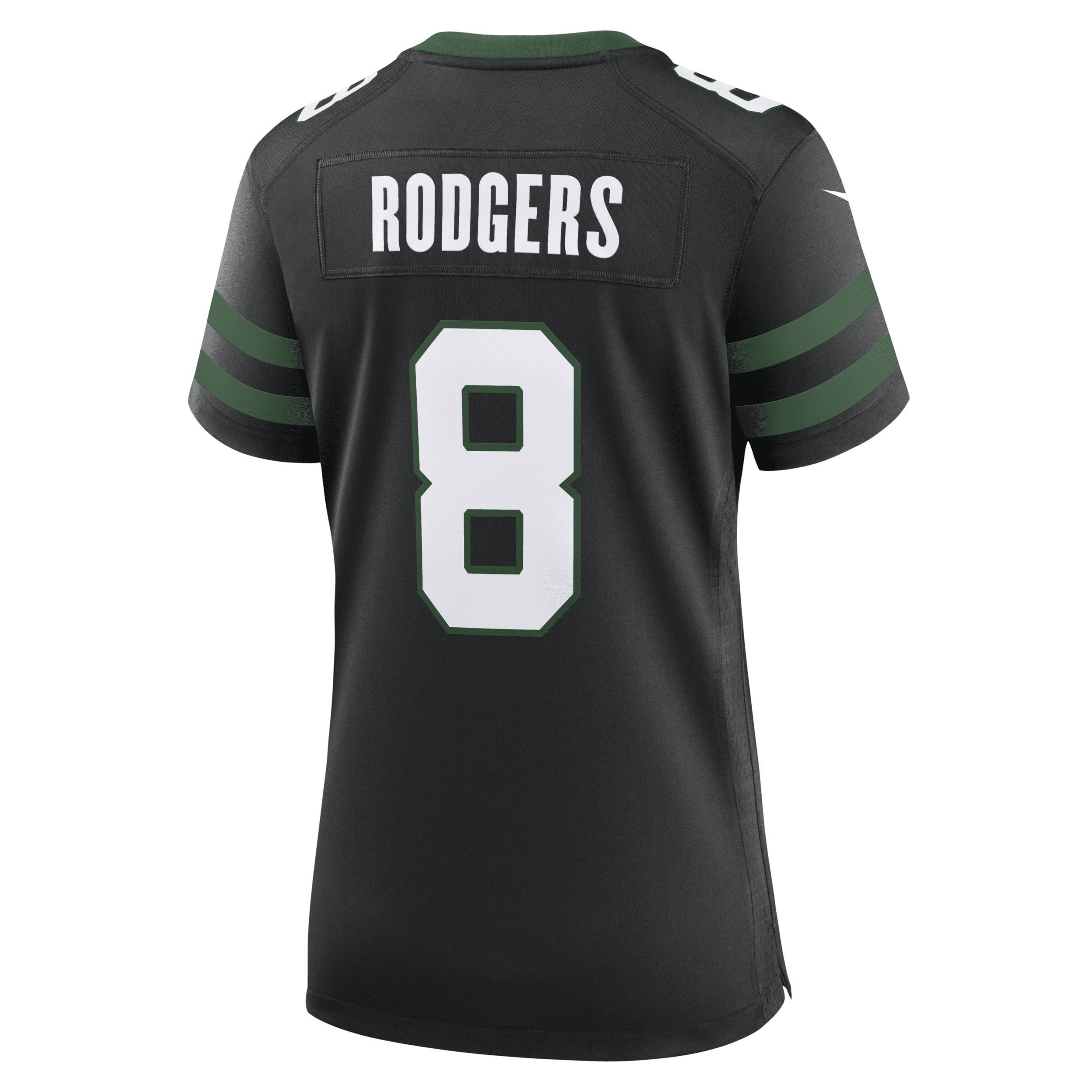 Women's Nike Aaron Rodgers Legacy Black New York Jets Alternate Game Jersey, Size: XL Product Image