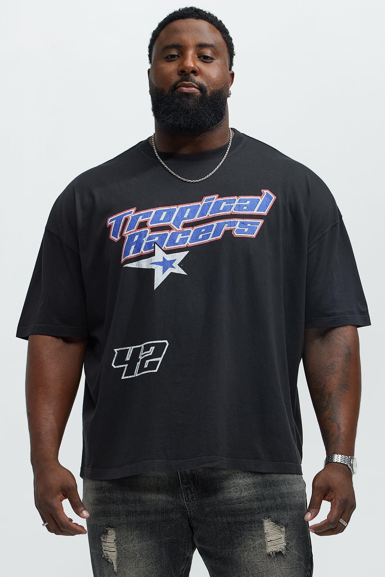 Tropical Racers Oversized Short Sleeve Tee - Black Wash Product Image