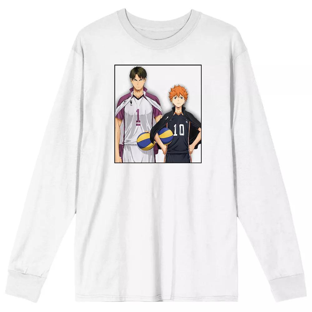 Men's Haikyu!! Hinata & Wakatoshi Graphic Tee, Size: Large, White Product Image