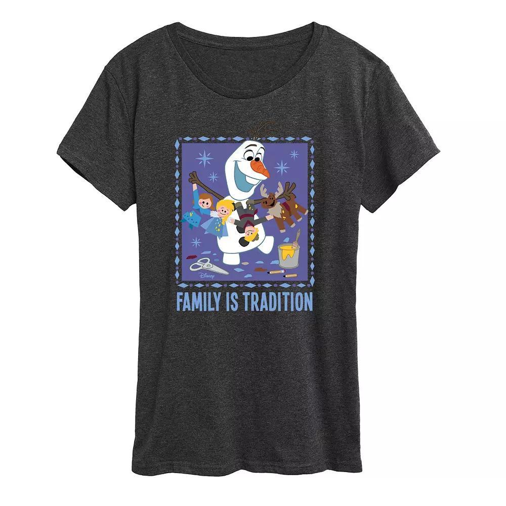 Womens Mushroom Gnome Graphic Tee Heather Grey Product Image