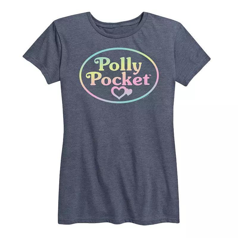 Womens Polly Pocket Ombre Logo Graphic Tee Product Image