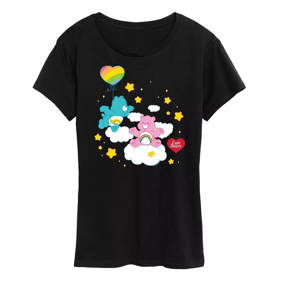 Womens Care Bears Wish And Cheer Bear Graphic Tee, Girls Grey Charcoalgray Product Image