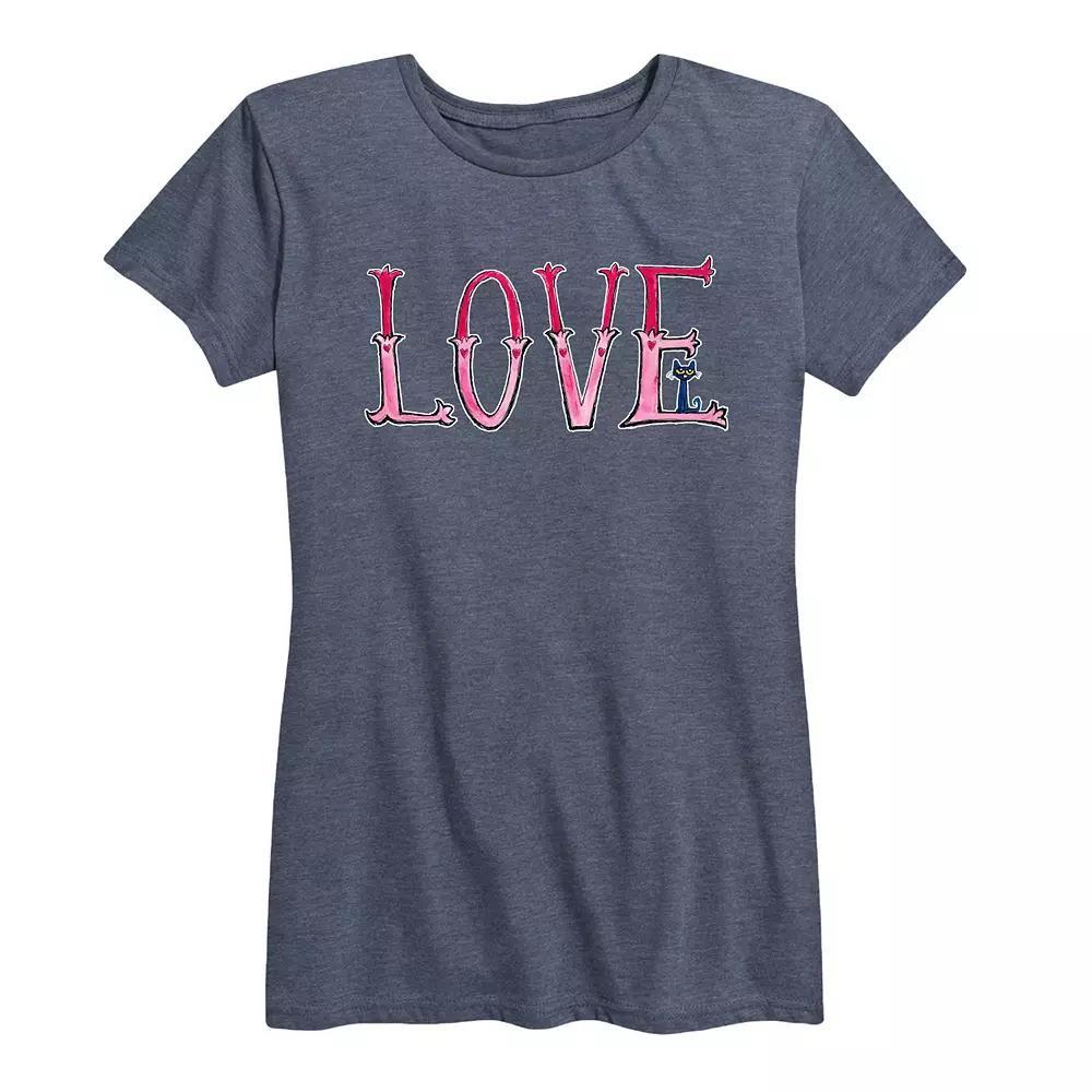 Womens Pete The Cat Big Love Graphic Tee Product Image