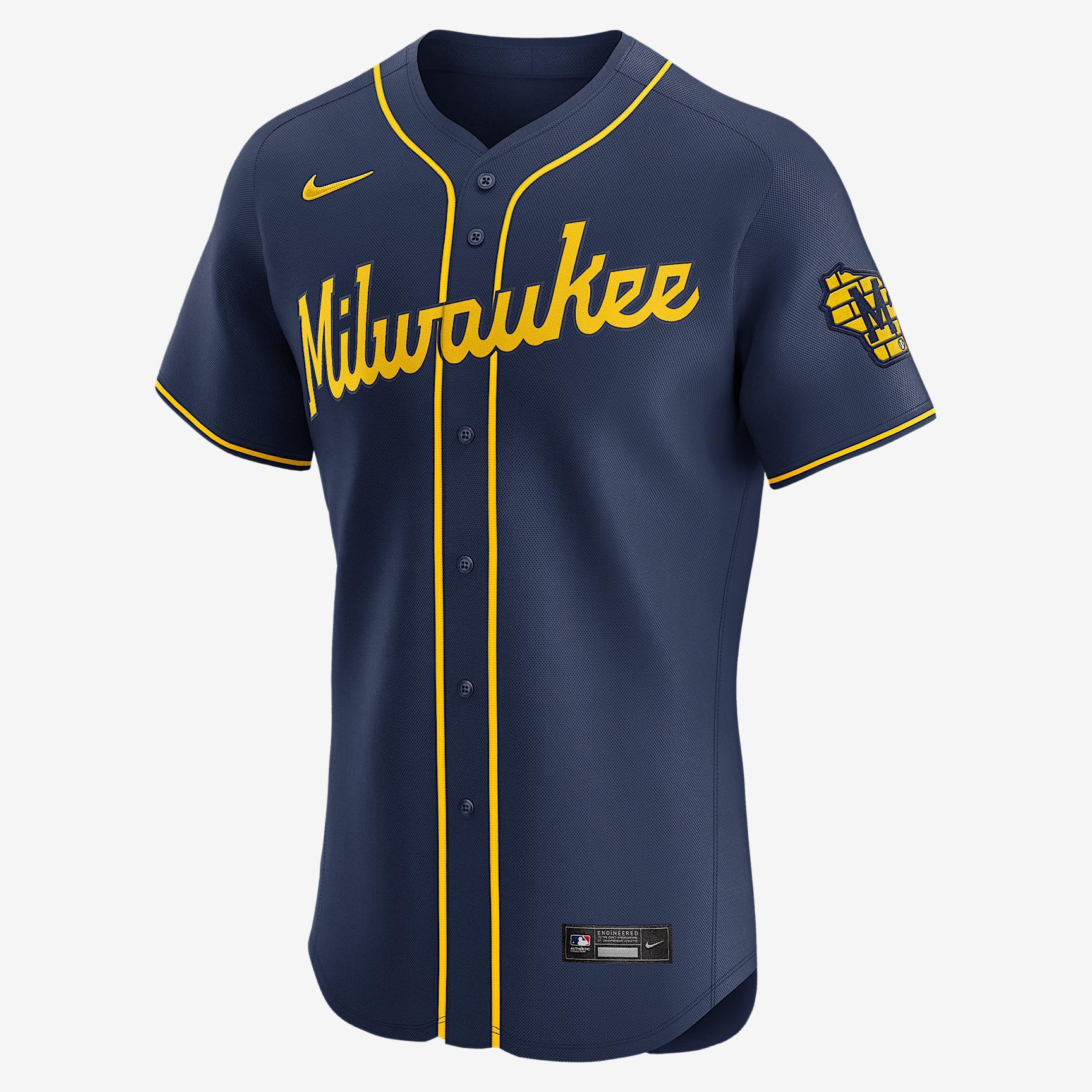 Milwaukee Brewers Men's Nike Dri-FIT ADV MLB Elite Jersey Product Image