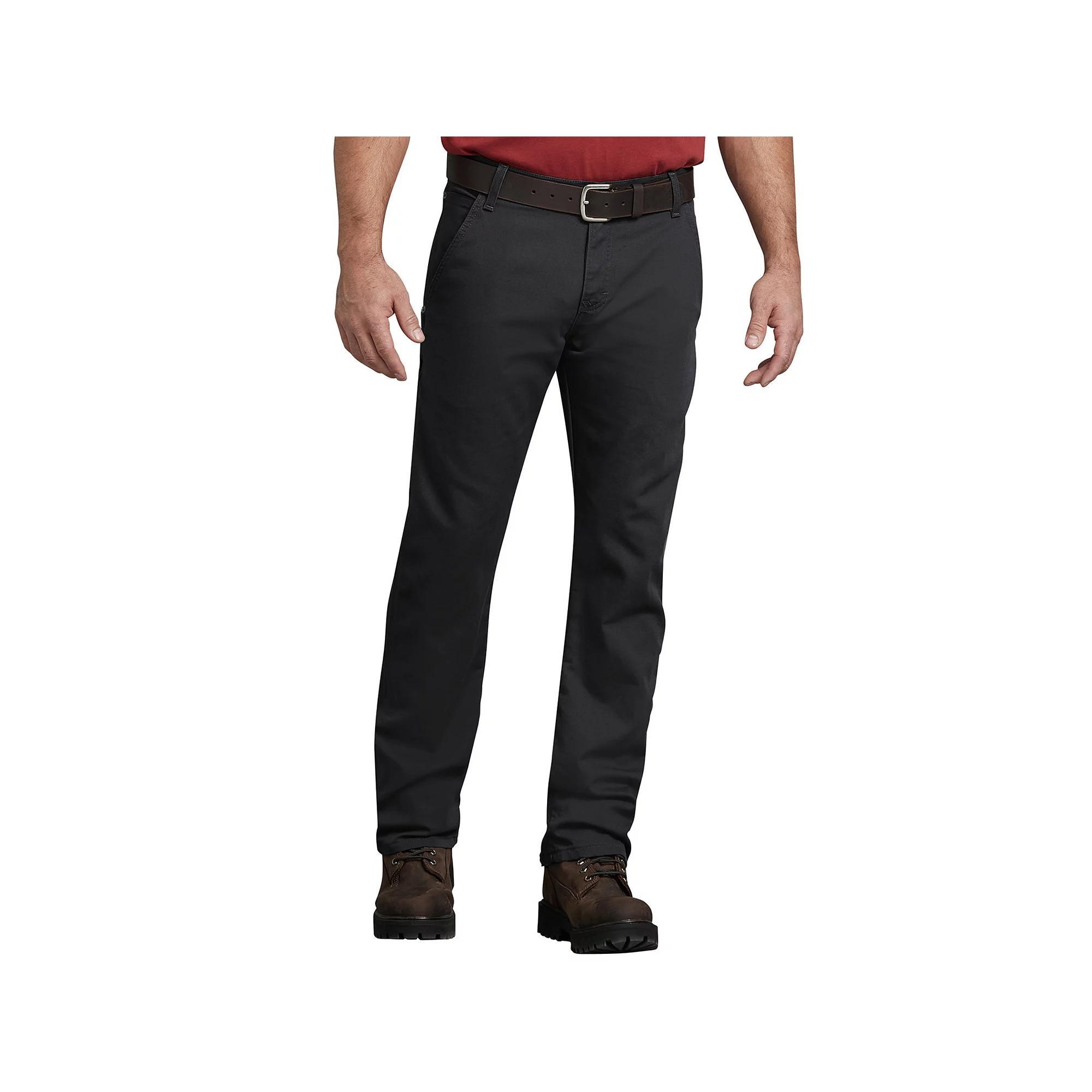 Men's Dickies FLEX Regular-Fit Straight-Leg Tough Max Carpenter Pants, Size: 32X30, Black Product Image