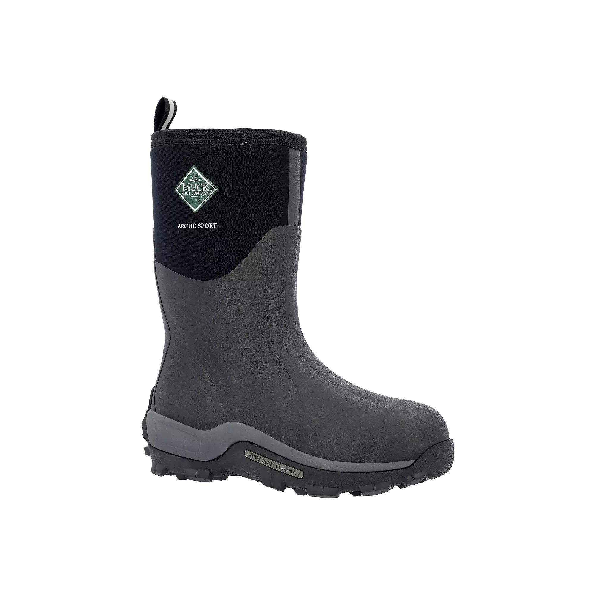 Muck Arctic Sport Mid Men's Waterproof Snow Boots, Size: 6, Black Product Image