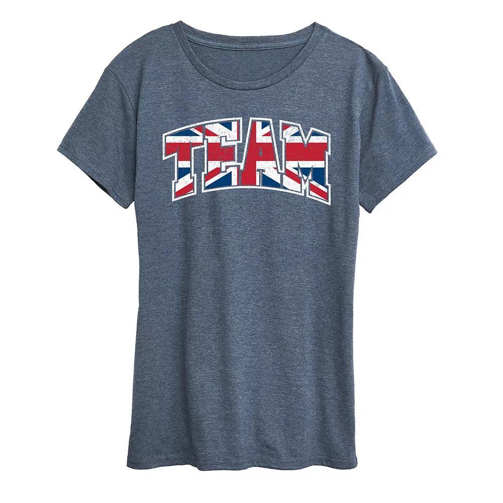 Womens Peace Love Beach Graphic Tee Grey Green Product Image