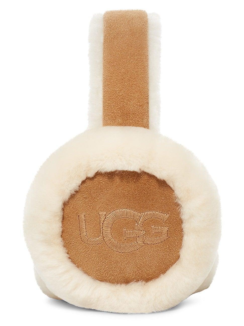 Embroidered Logo Shearling Earmuffs Product Image