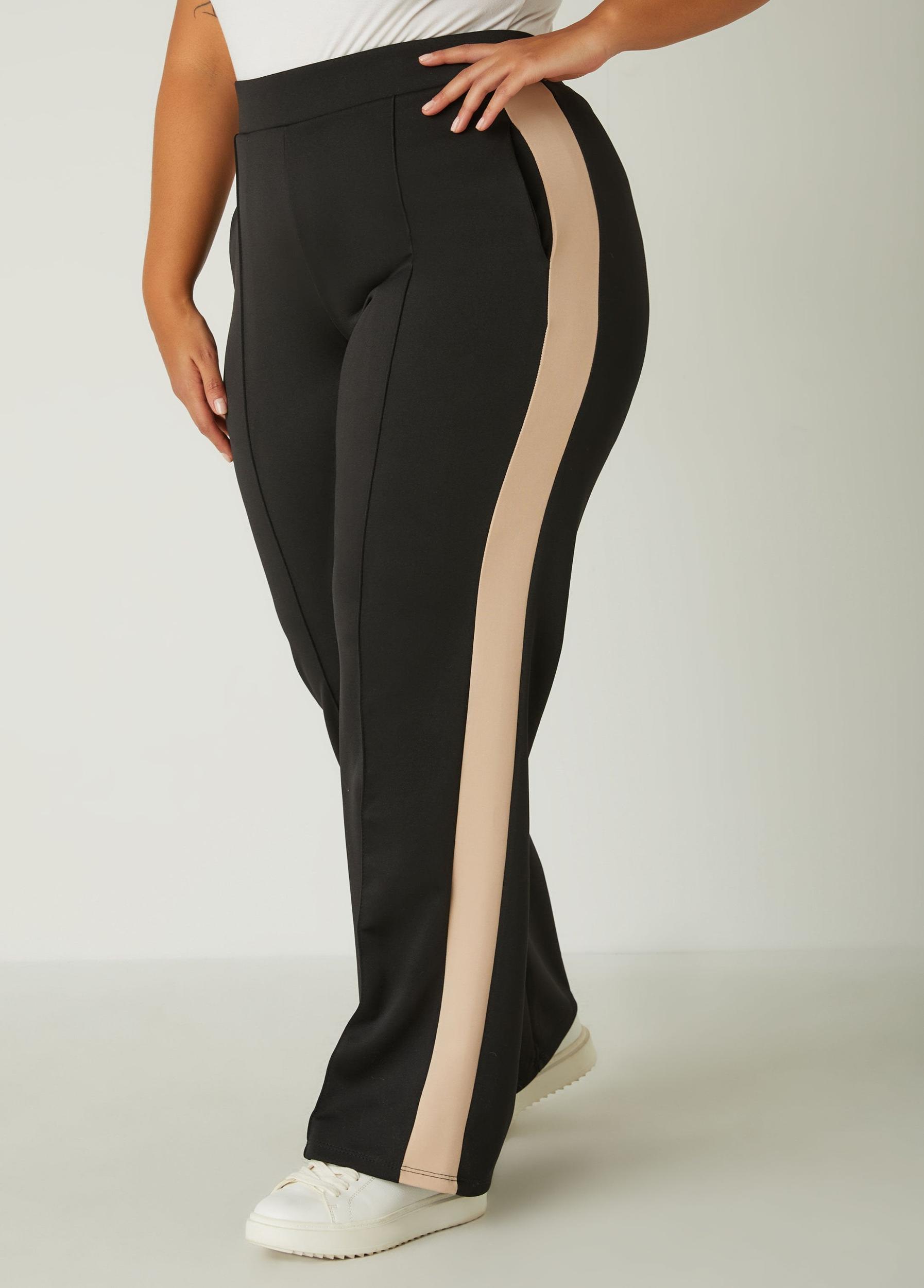 Seamed Striped Track Pants Product Image