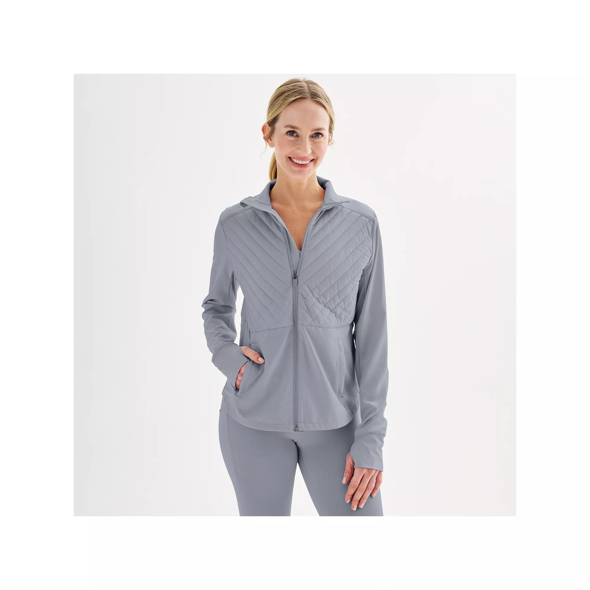 Womens Tek Gear Woven Mixed Media Jacket Product Image