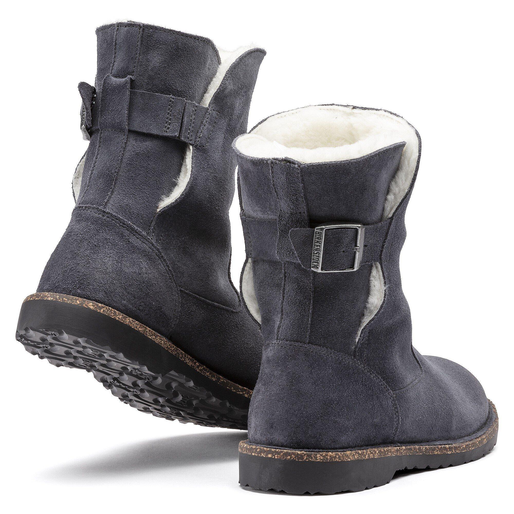 Uppsala Shearling Suede Leather Black Product Image