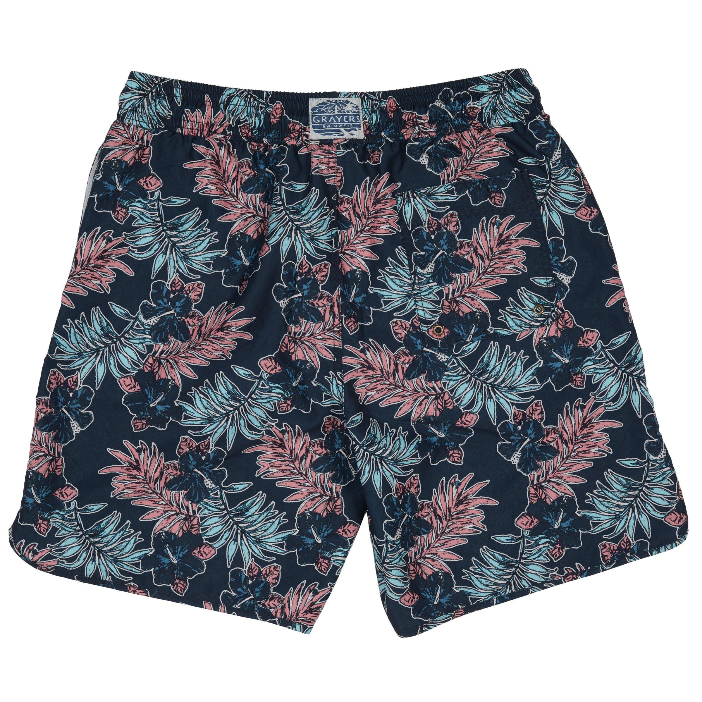 Midnight Tropic Swim Trunk 8" - Midnight Leaf print (Final Sale)* Product Image