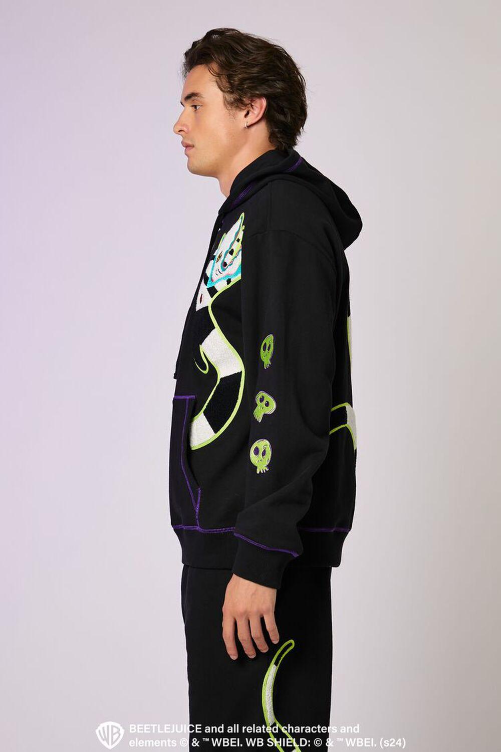 Beetlejuice Beetlejuice Sandworm Chenille Patch Hoodie | Forever 21 Product Image