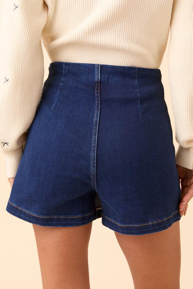My Favorite Dark Wash Denim Skort Product Image