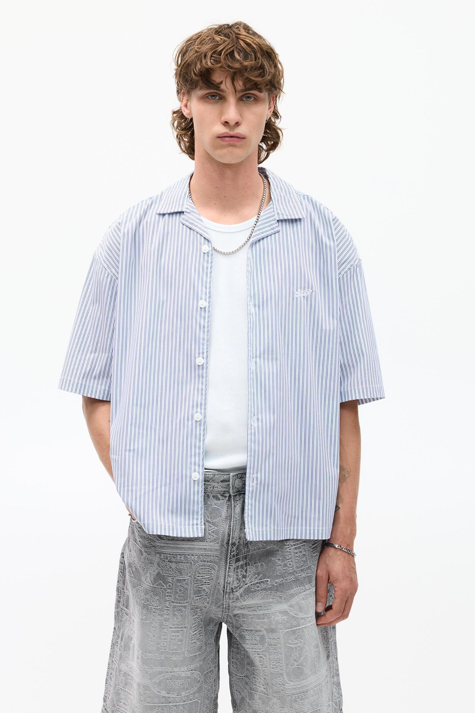 STWD striped short sleeve shirt Product Image