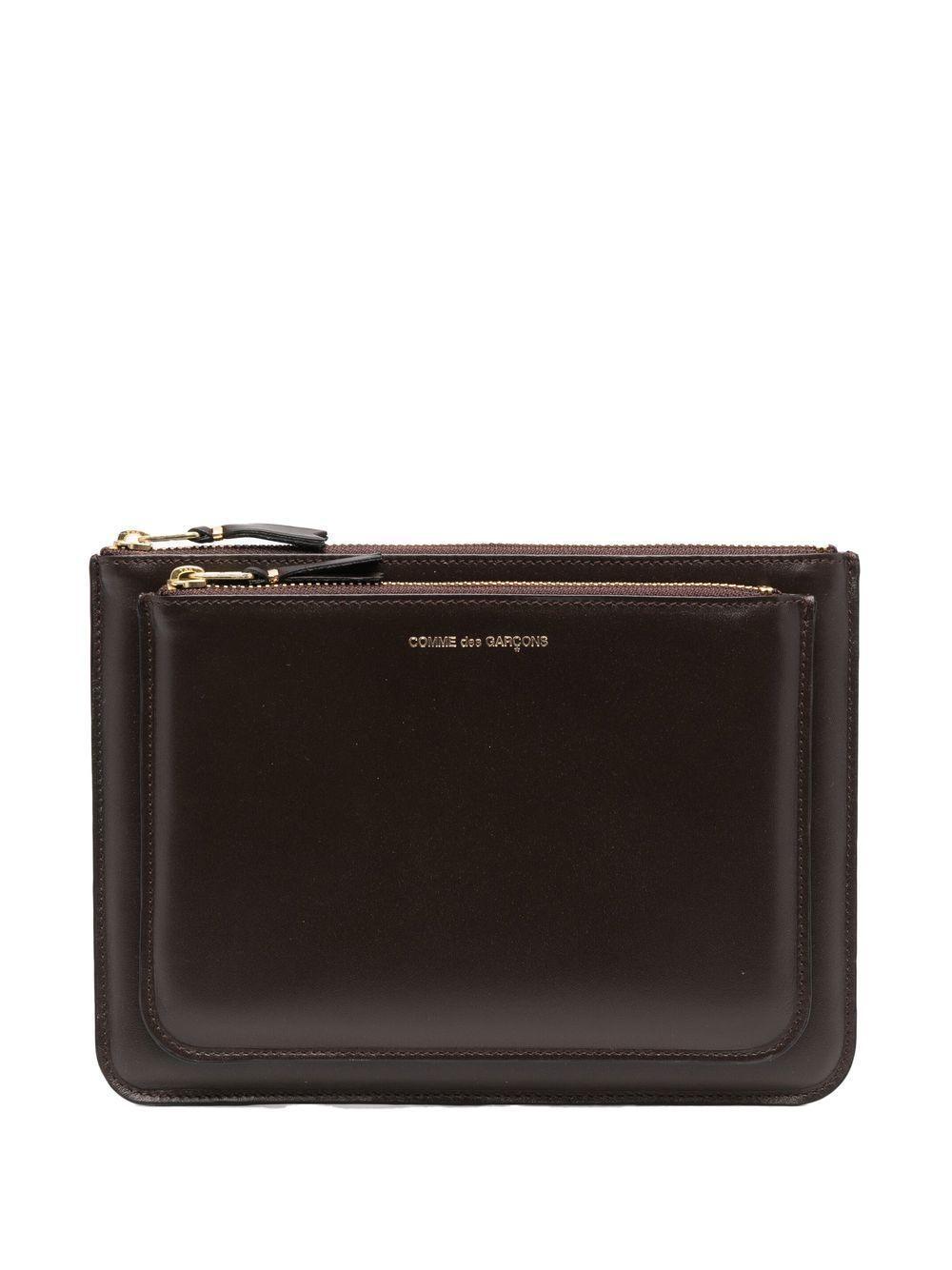 double-compartment leather wallet Product Image