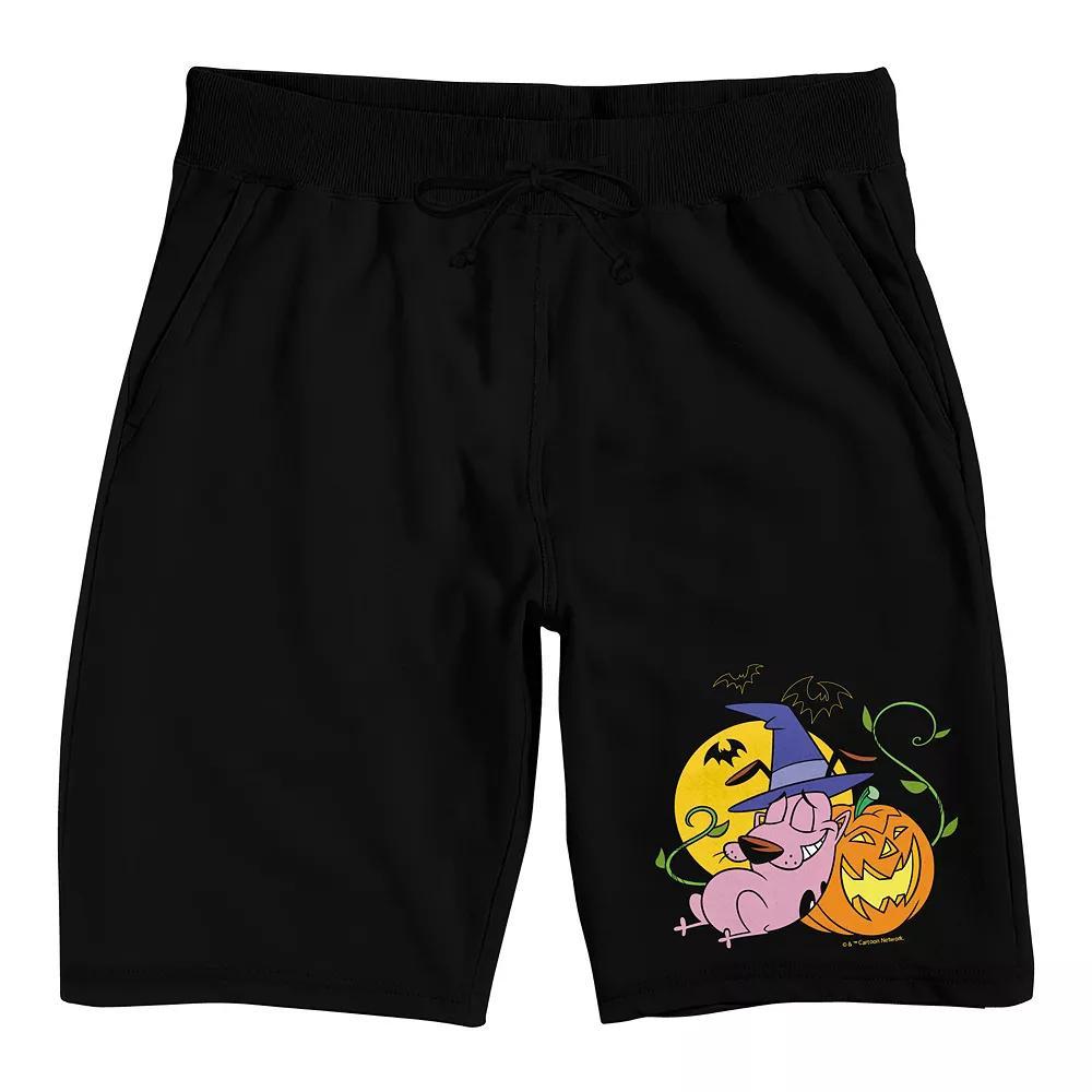 Men's Courage The Cowardly Dog Sleep Shorts, Size: Small, Black Product Image