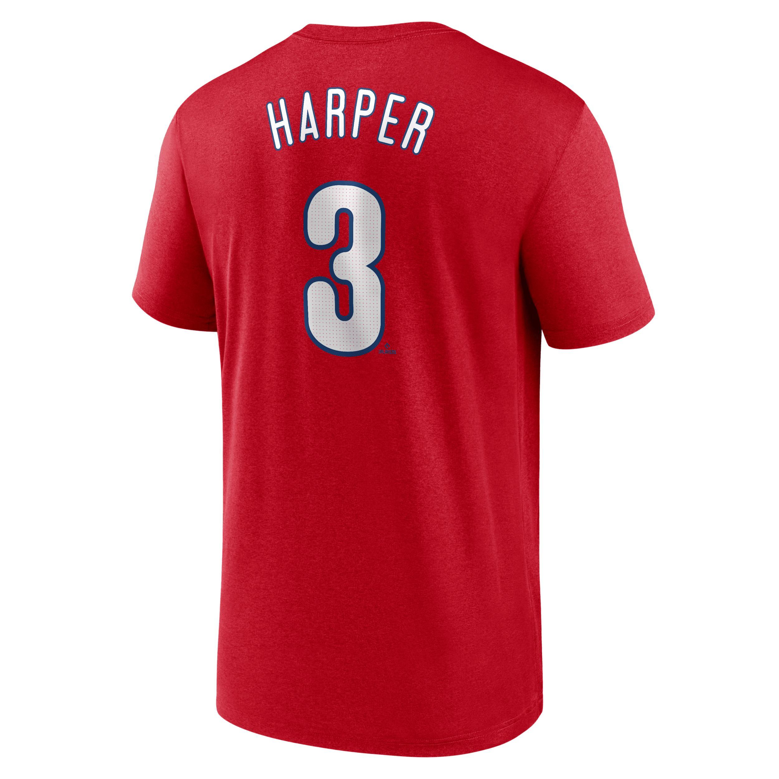 Mens Nike Bryce Harper Philadelphia Phillies Legend Name & Number Performance T-Shirt Product Image