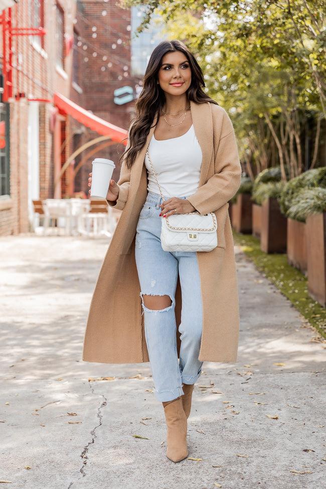Go Where You Choose Tan Long Cardigan FINAL SALE Product Image