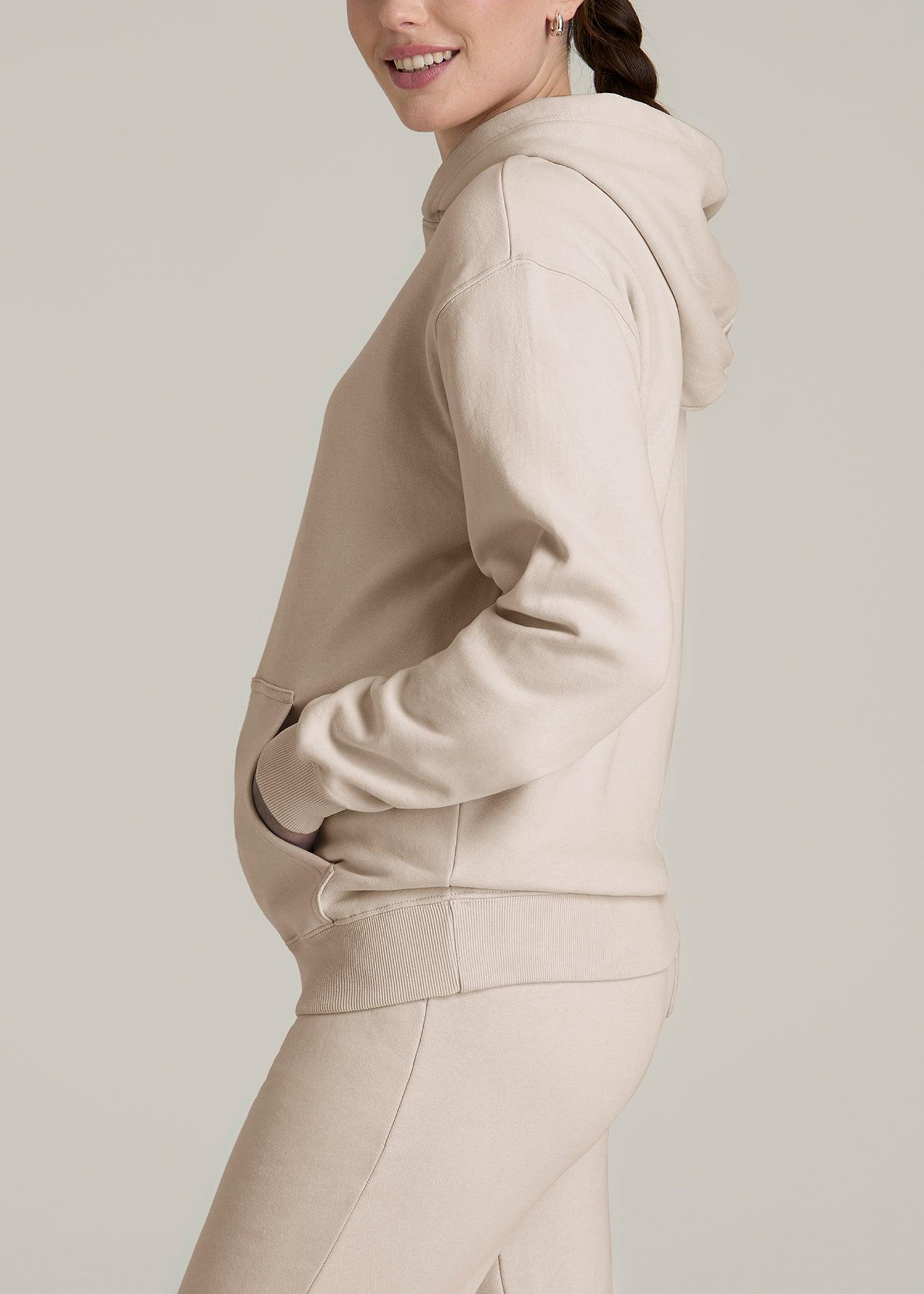 Wearever Fleece Relaxed Fit Women's Tall Hoodie in Shell Product Image