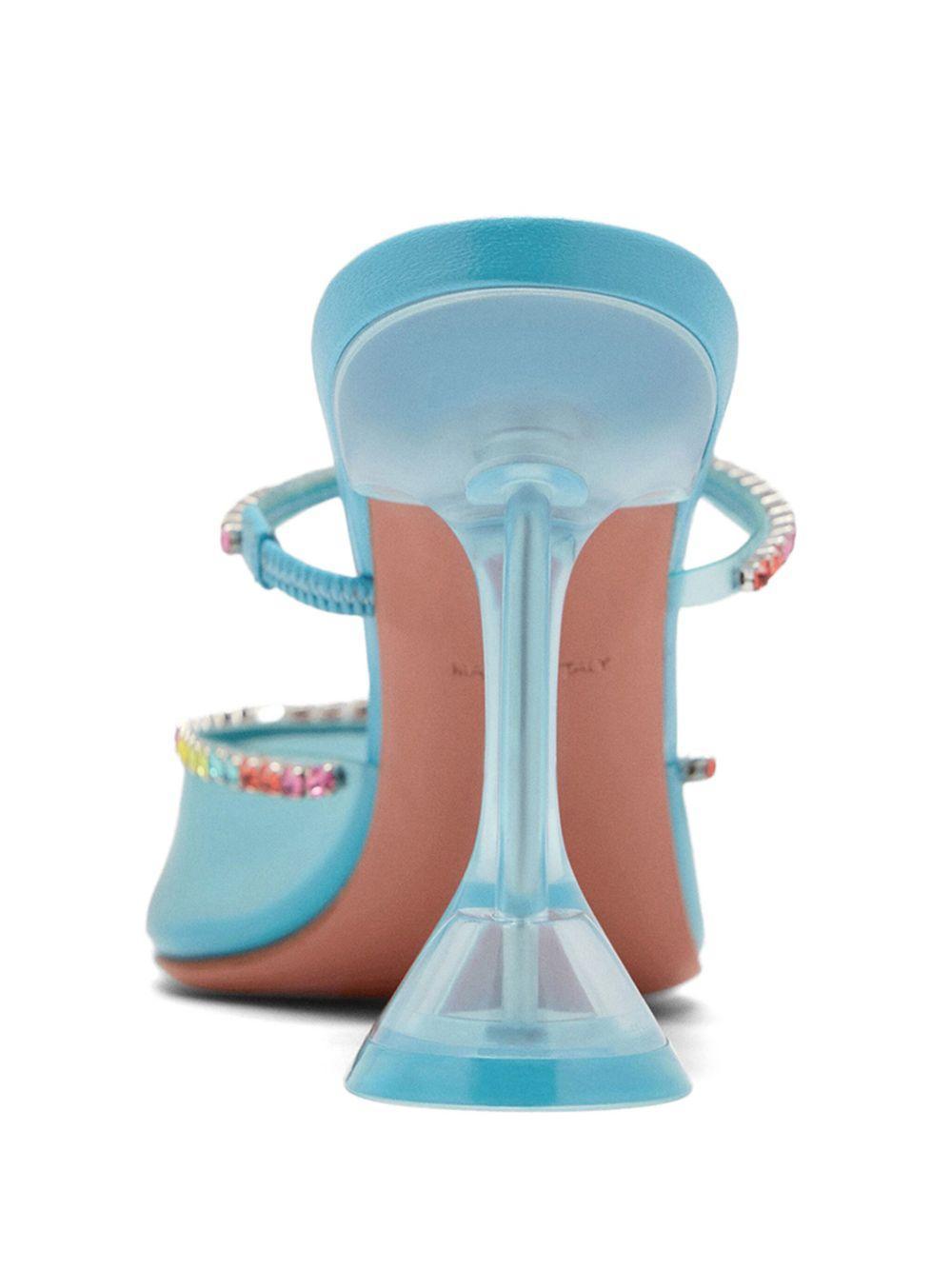 Gilda Glass 95mm mules Product Image