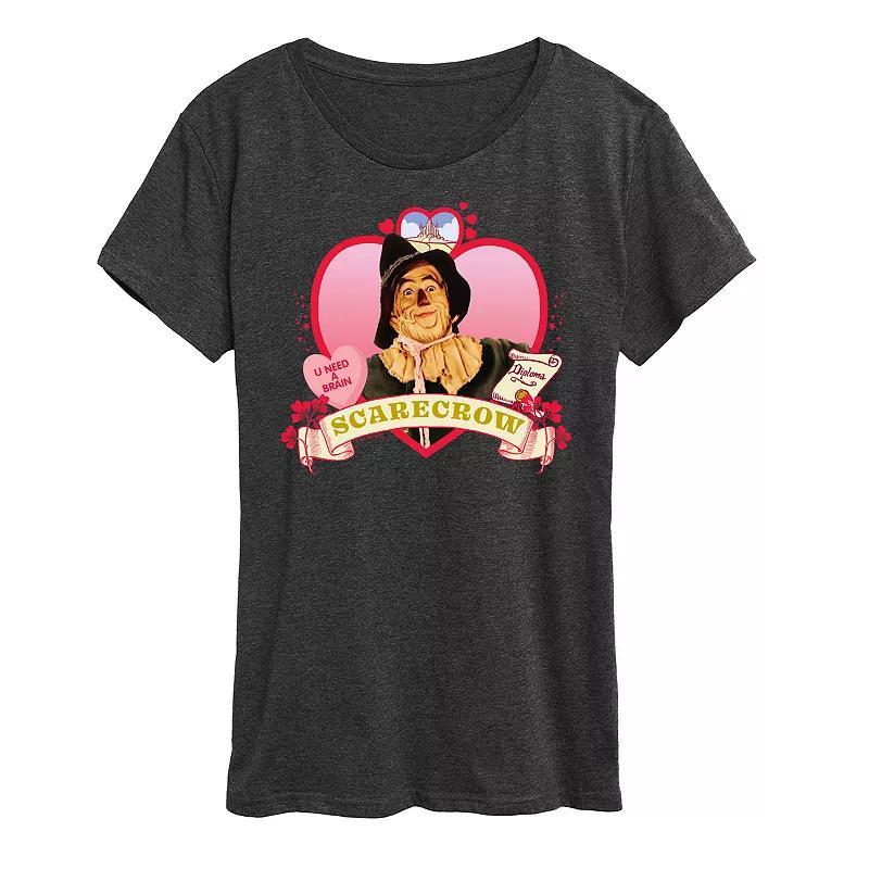 Womens Wizard of Oz Heart Scarecrow Graphic Tee, Girls Product Image