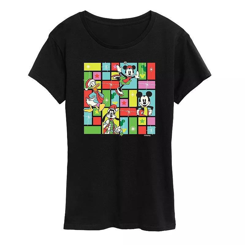 Disneys Minnie Mouse Grid Graphic Tee, Womens Product Image