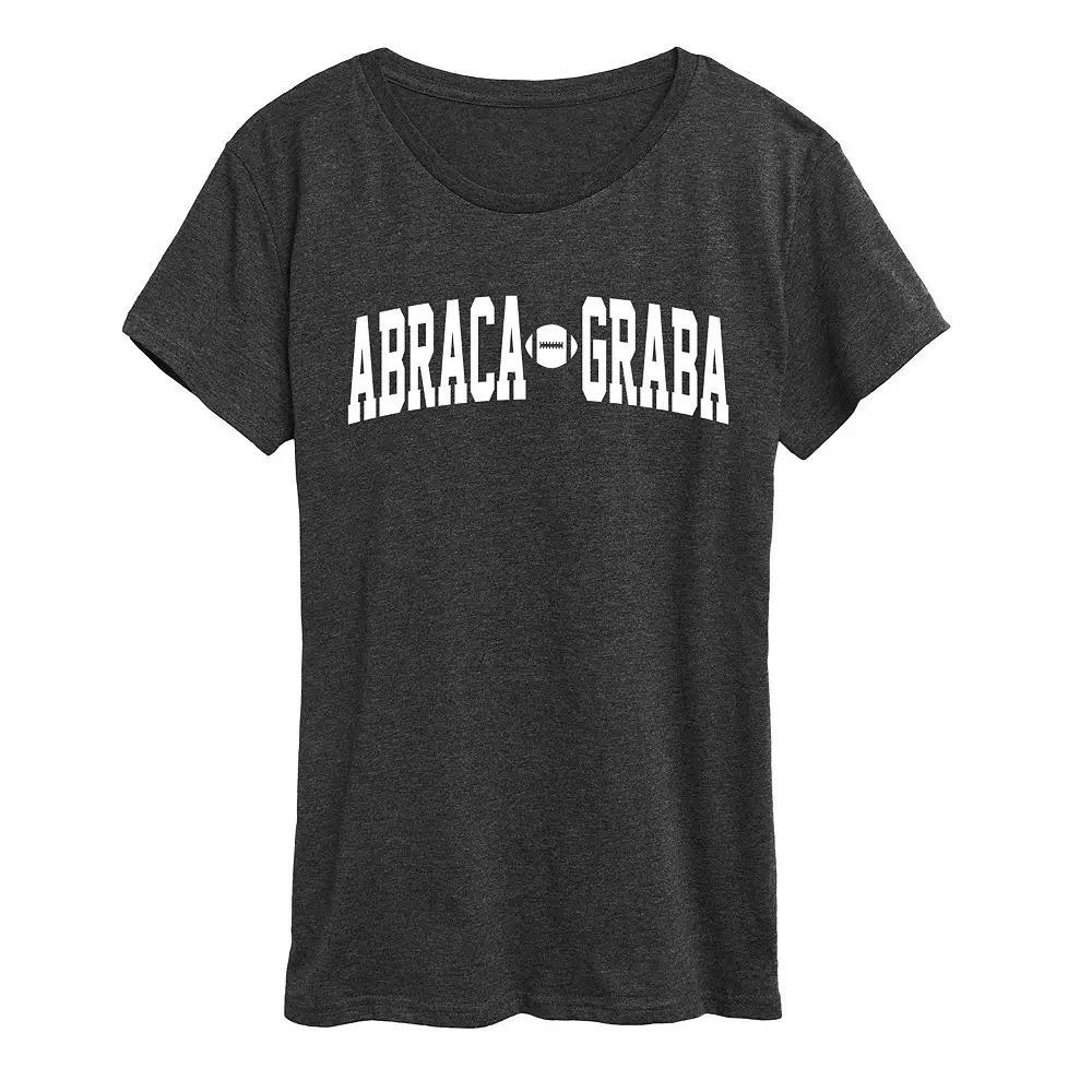 Womens Abraca Graba Graphic Tee, Girls Heather Grey Product Image