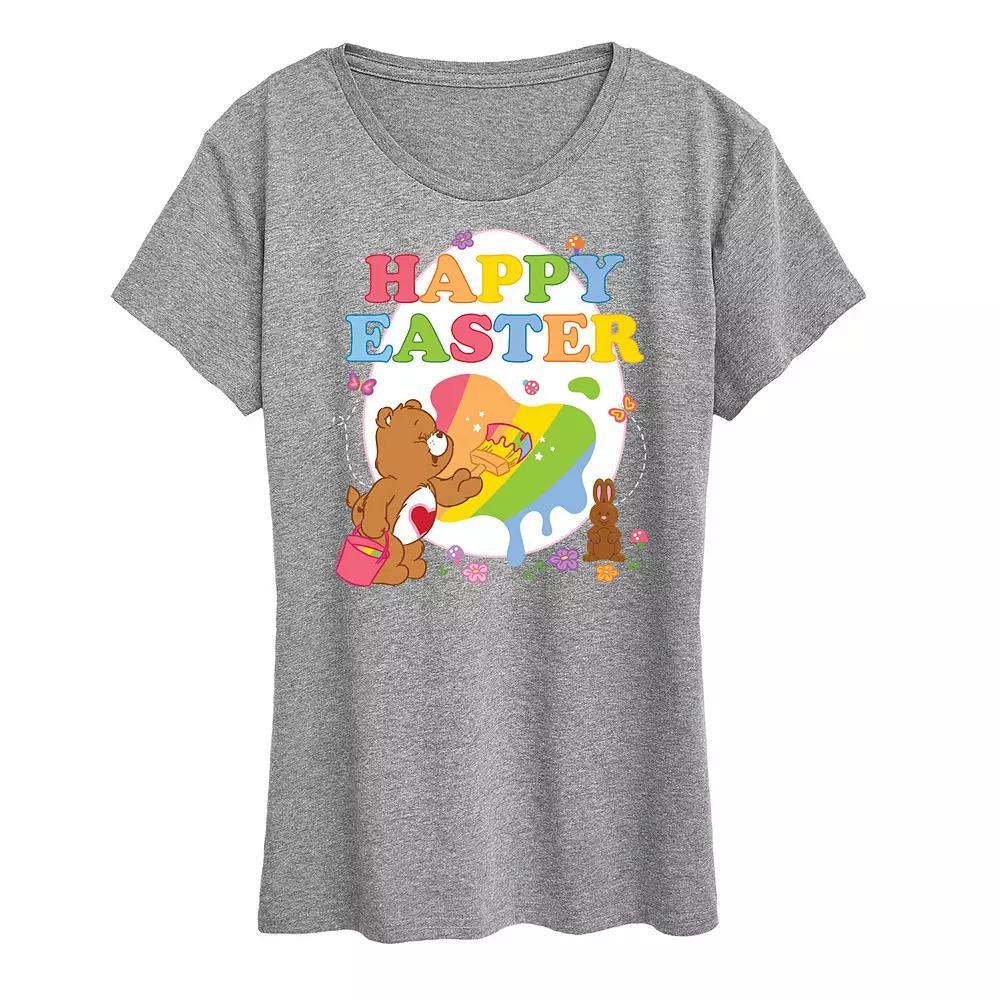 Women's Care Bears Happy Easter Egg Graphic Tee, Size: XXL, Blue Product Image
