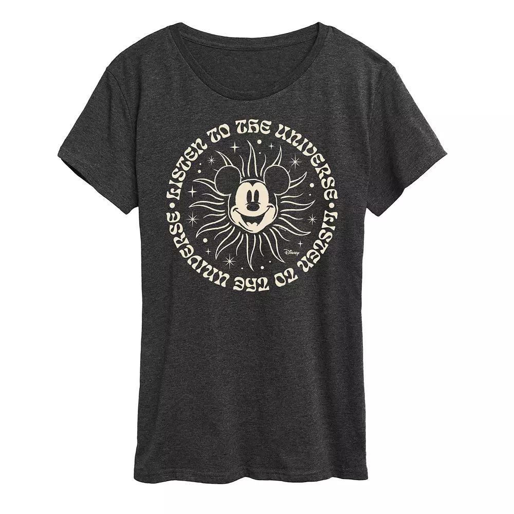 Womens Contour Line French Bulldog Graphic Tee Heather Grey Product Image