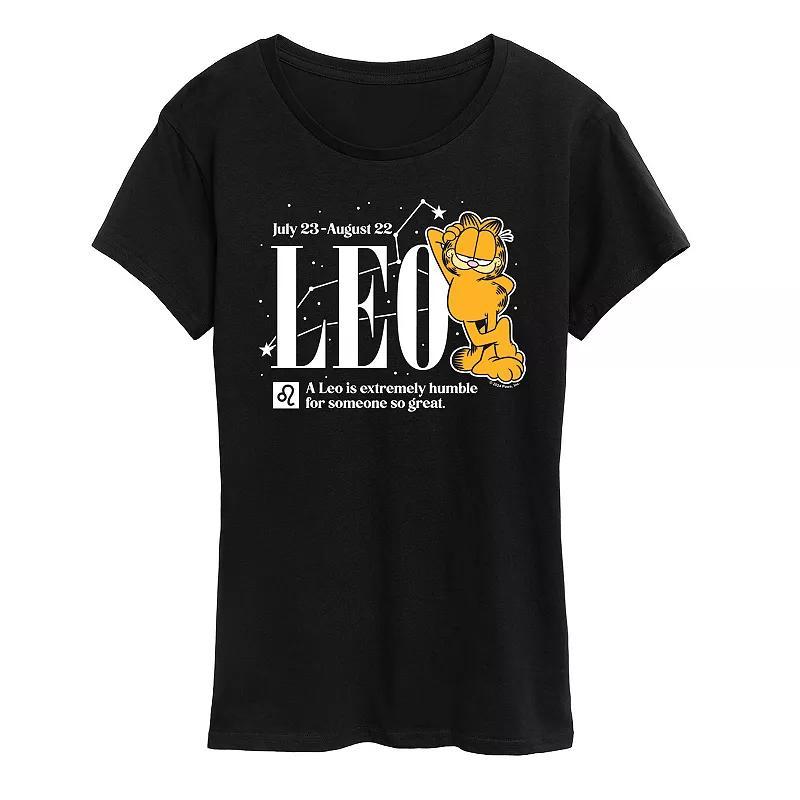 Women's Garfield Leo Graphic Tee, Size: XXL, Blue Product Image