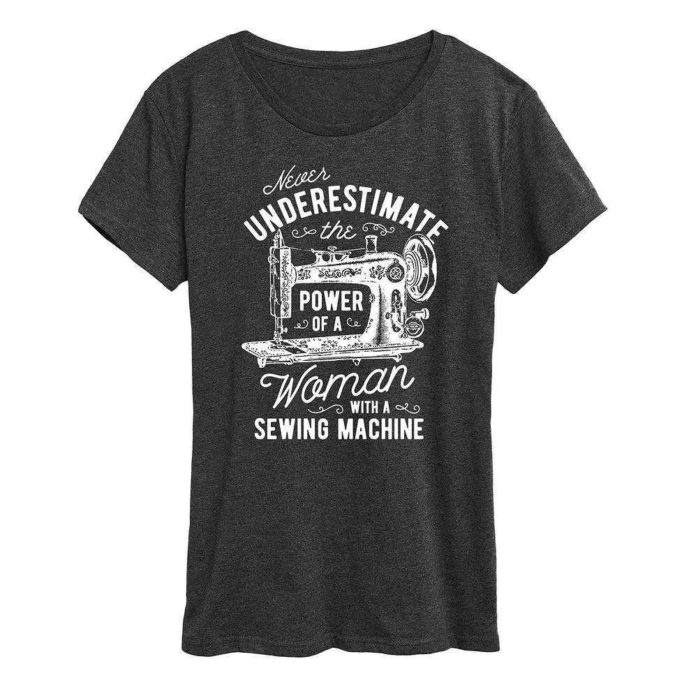 Disney's Mickey Mouse Women's Silhouette Christmas Graphic Tee, Girl's, Size: XL, Heather Grey Product Image