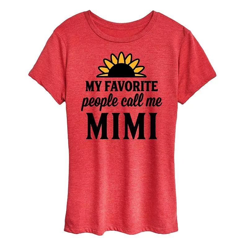 Women's Favorite People Call Me Mimi Graphic Tee, Size: XXL, Beige Product Image