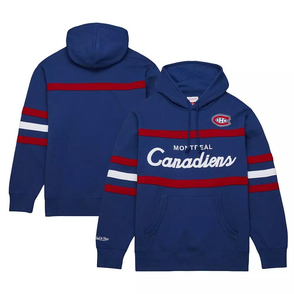 Men's Mitchell & Ness Navy Montreal Canadiens Head Coach Pullover Hoodie, Size: Medium, Cnd Blue Product Image