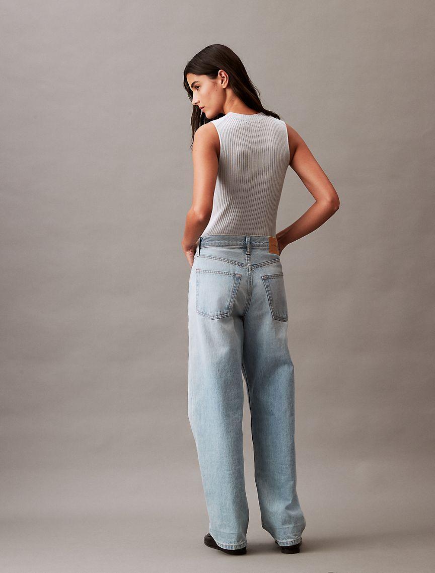 Striped Viscose Shine Sweater Tank Product Image
