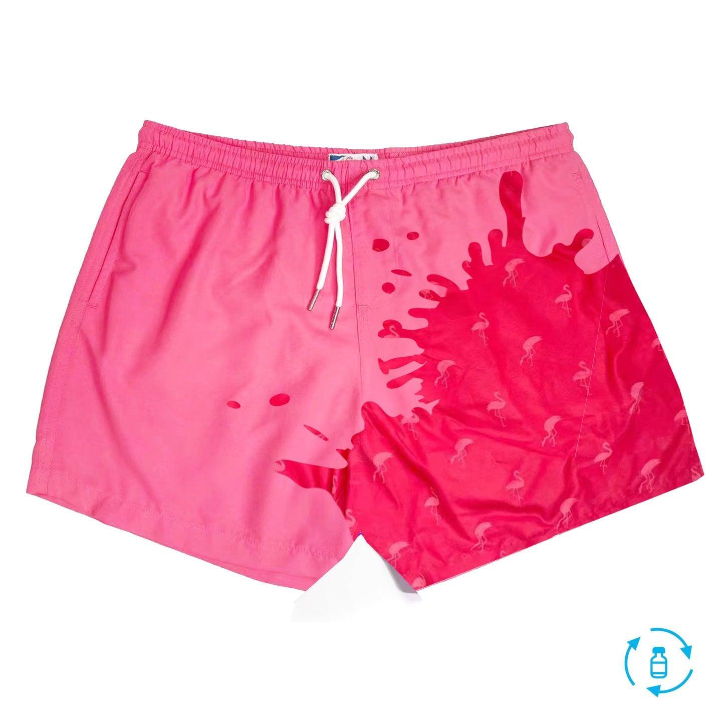 Bermies Pink to Flamingo Swim Trunks Product Image