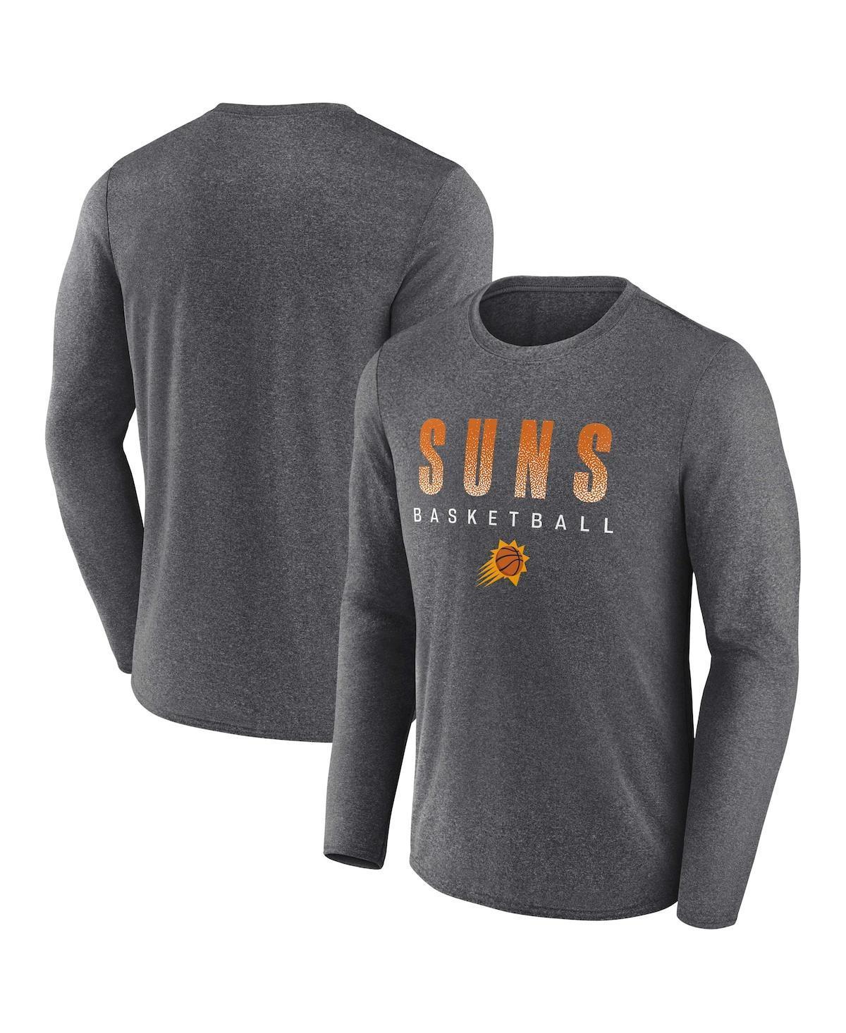 Men's Fanatics Branded Heathered Charcoal San Antonio Spurs Where Legends Play Iconic Practice Long Sleeve T-Shirt, Size: XL Product Image