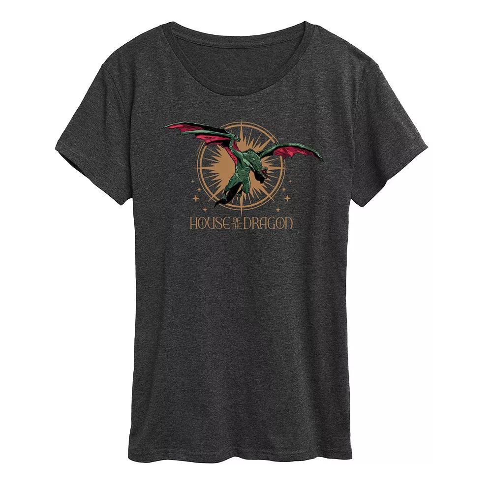 Women's House of the Dragon Vhagar Flight Graphic Tee, Size: XL, Blue Product Image