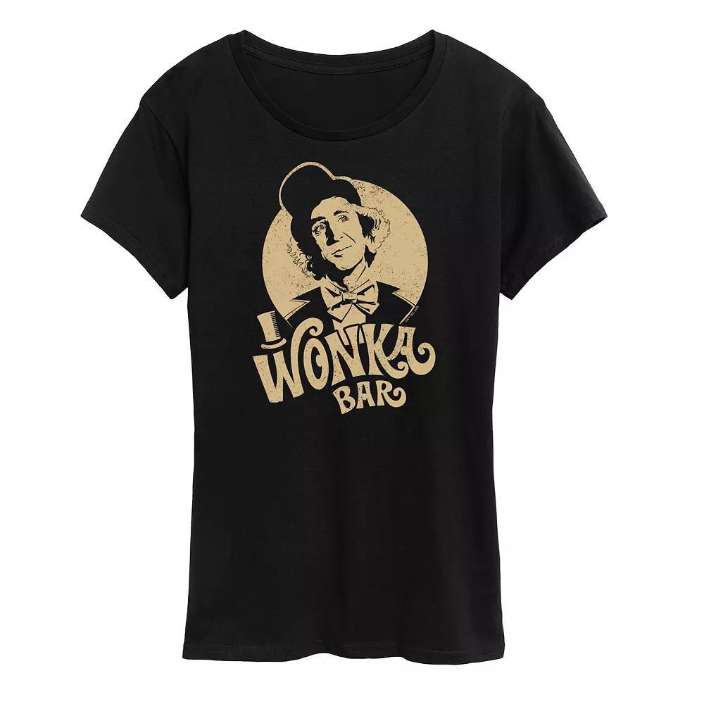 Womens Willy Wonka and the Chocolate Factory Wonka Bar Graphic Tee, Girls Product Image