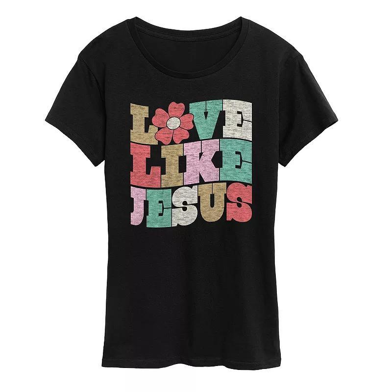 Plus Love Like Jesus Graphic Tee, Womens Product Image