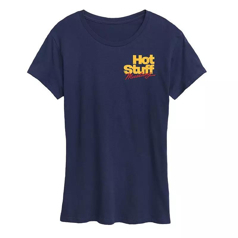 Womens Sunset Palm Trees Graphic Tee Heather Grey Product Image