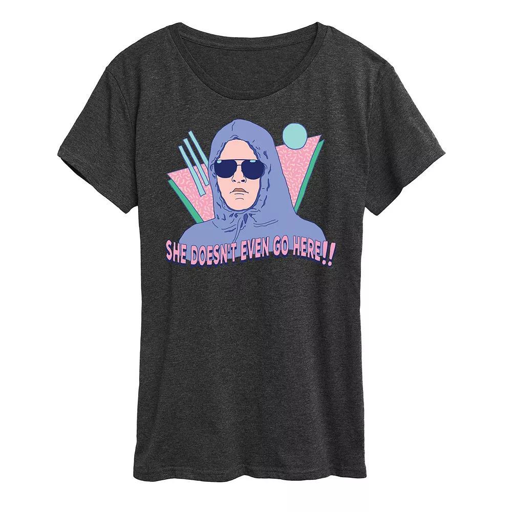 Disneys Donald Duck Womens Fabulous Graphic Tee Grey Royal Blue Product Image