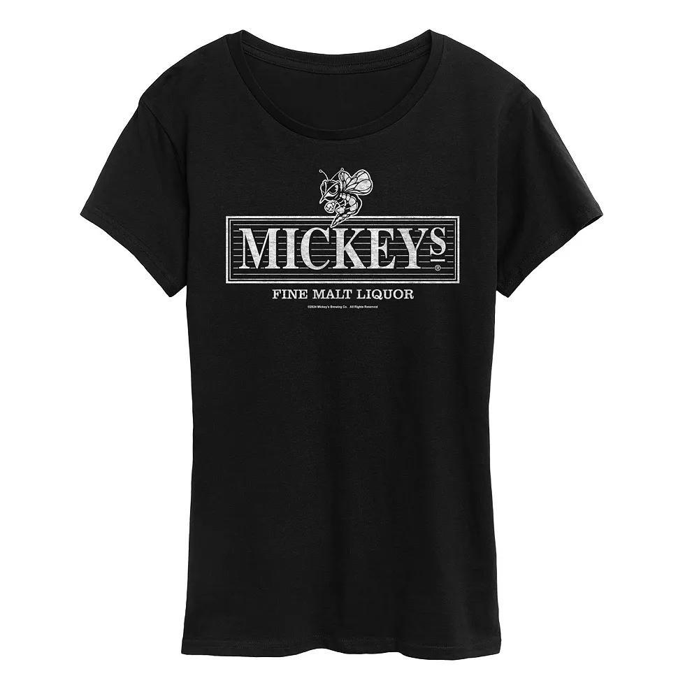 Womens Mickeys Vintage Logo Graphic Tee Product Image