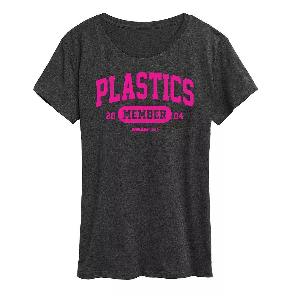 Womens Barbie Lifestyle Silhouette Graphic Tee, Girls Grey Blue Product Image