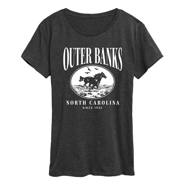 Womens Outer Banks Running Horse Graphic Tee Product Image